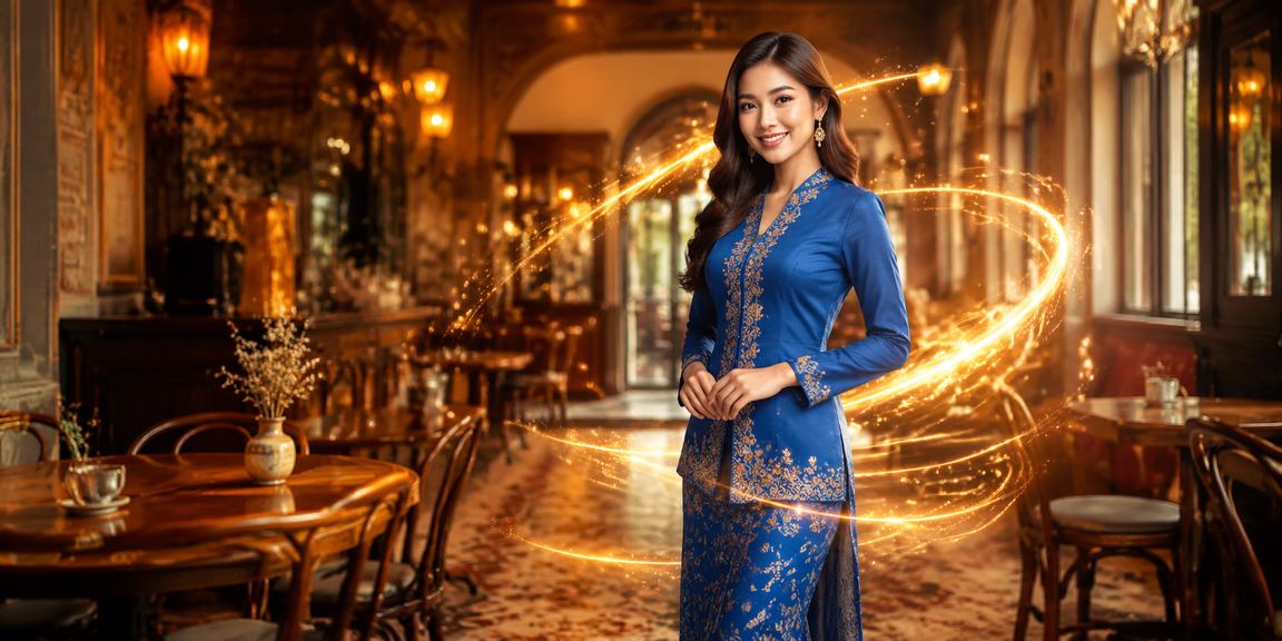 Pengguna wanita berbaju kurung dari Ipoh menggunakan aplikasi kasino 2776 dengan selesa dan selamat
